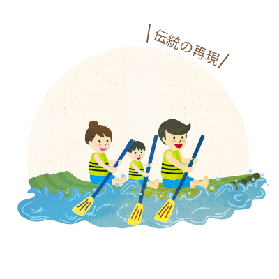 いかだシーズンのイベント