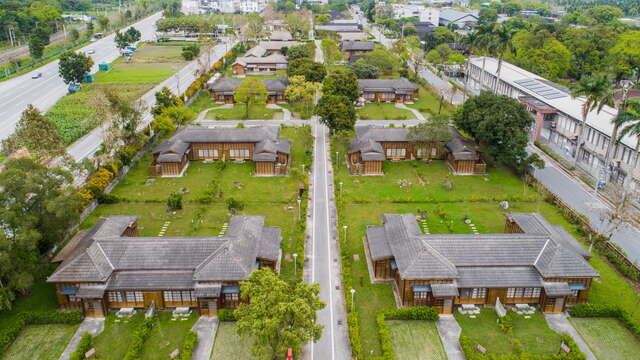 一排排整齊的日式宿舍，是臺灣碩果僅存的日式木構造建築群