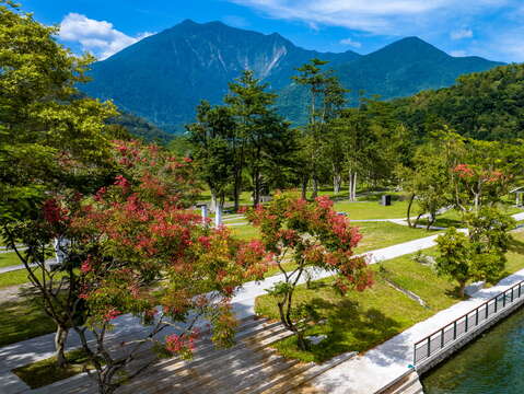 鳥瞰鯉魚潭潭北碼頭