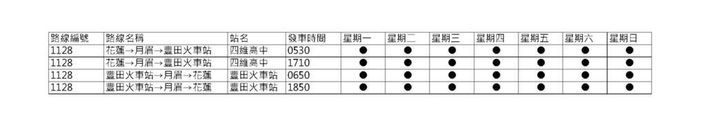 路線時刻表