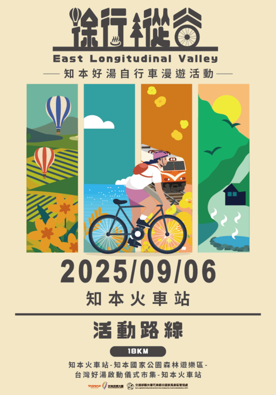 徐行縱谷知本好湯自行車漫遊活動-海報