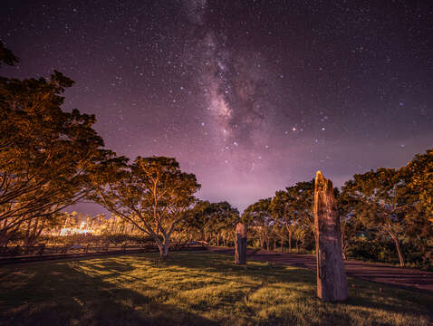 瑞穗掃叭石柱 星空銀河