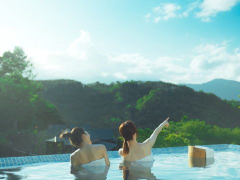 圖3-中央山脈的雲海成為最美的背景，春季的安通適合用剛剛好的速度，找回與土地對話的節奏。（花蓮縣政府提供）