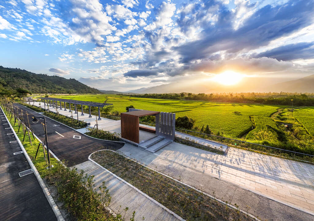 安通驛站黃昏景致