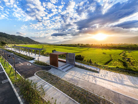 安通驛站黃昏景致