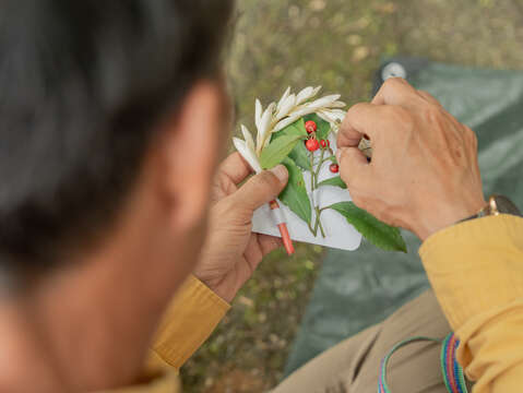 旅客在旅途中透過認識與採集組織屬於自己的五色祝福