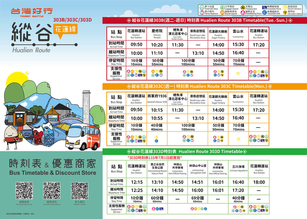 台灣好行-縱谷花蓮線-115.08.17